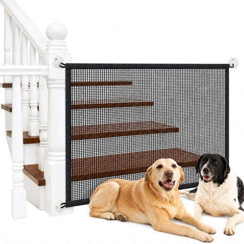 Retractable pet dog gate - retractable,
