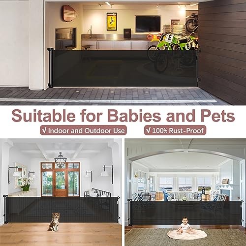 Wide retractable baby - baby, gate