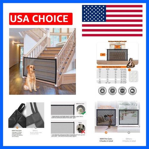 Dog gate for stairs and - gate,