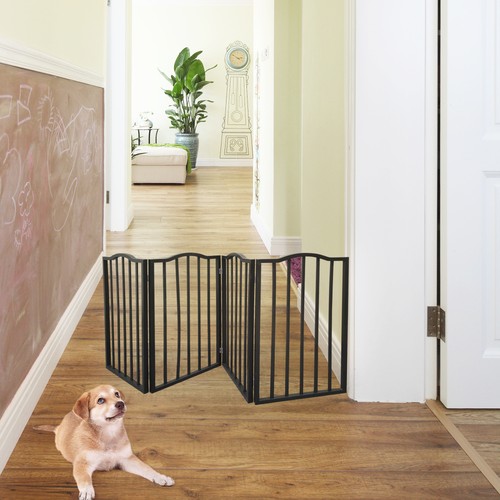Folding wooden pet gate - folding, for
