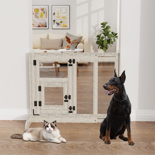 Large indoor dog gate wooden - indoor,