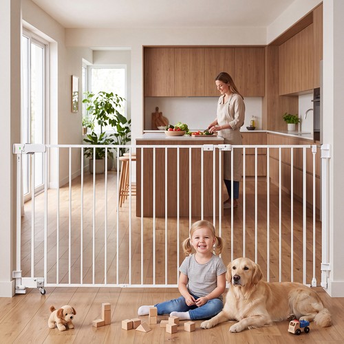 Baby gate with wheels - baby,