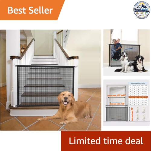 Dog gate for stairs wide - dog, high