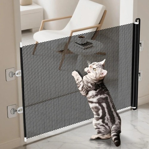 Retractable mesh safety - safety, gate