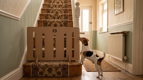 Wooden pet dog gate safety - gate,
